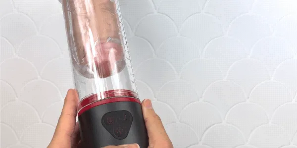 3-in-1 Brotar Vibrating Penis Pump, Stroker, & Sucker