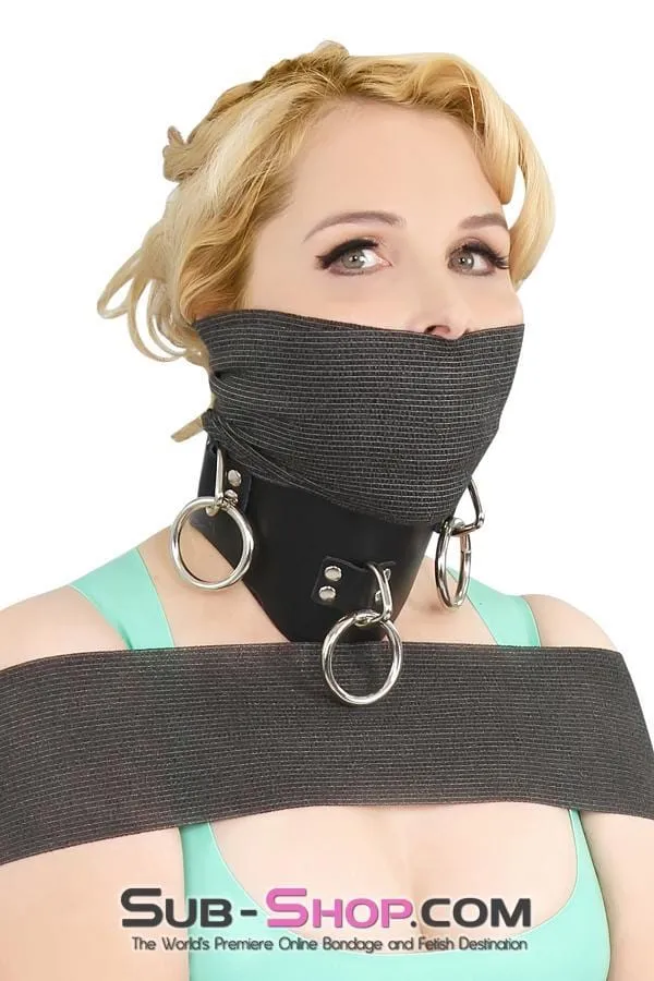 5745A-GAG      Wrap-Sure Self Adhesive Bondage Wrap, Black - MEGA Deal