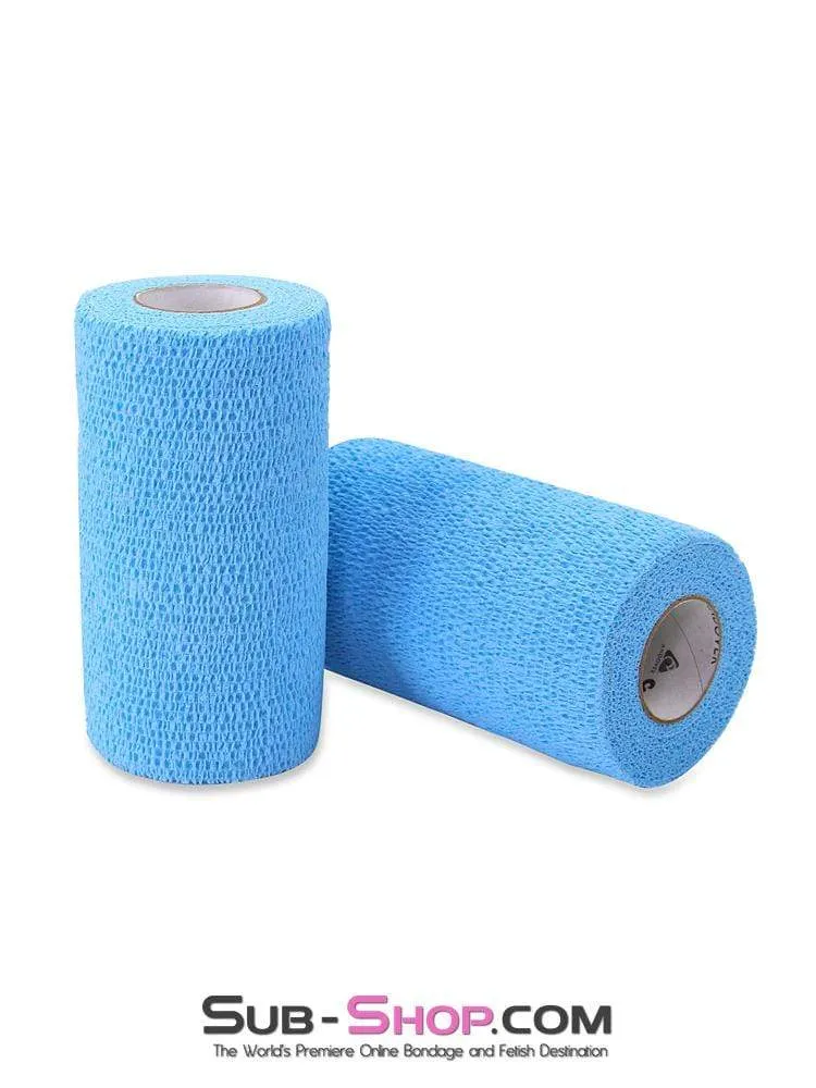 5752A      Wrap-Sure Self Adhesive Bondage Wrap, Diamond Blue - LAST CHANCE - Final Closeout!