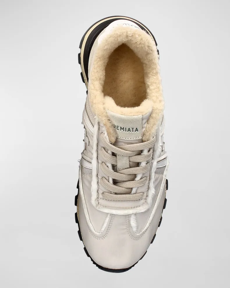 6056M John sherpa-lined low top sneakers