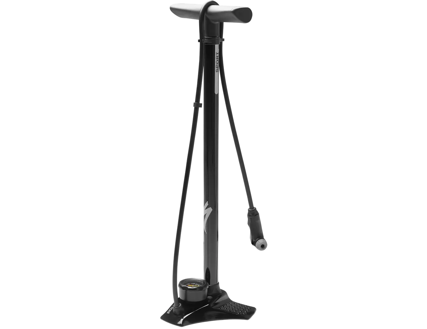 air tool sport steel floor pump black one size