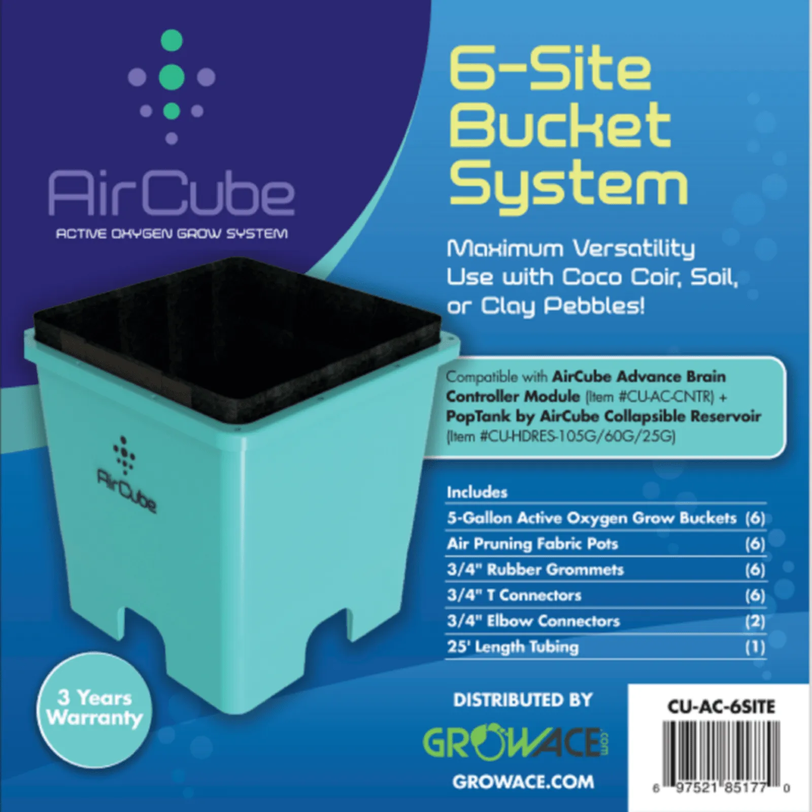 AirCube Active Oxygen Ebb & Flow Grow System - 12 Site