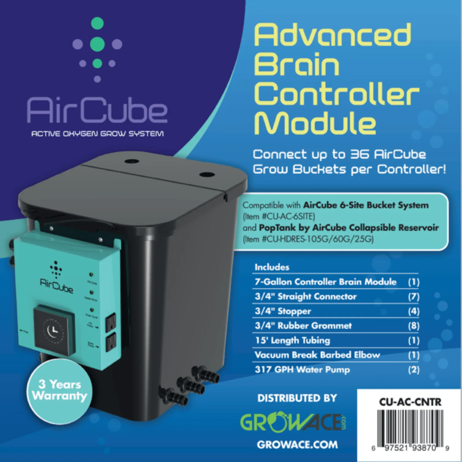 AirCube Active Oxygen Ebb & Flow Grow System - 12 Site