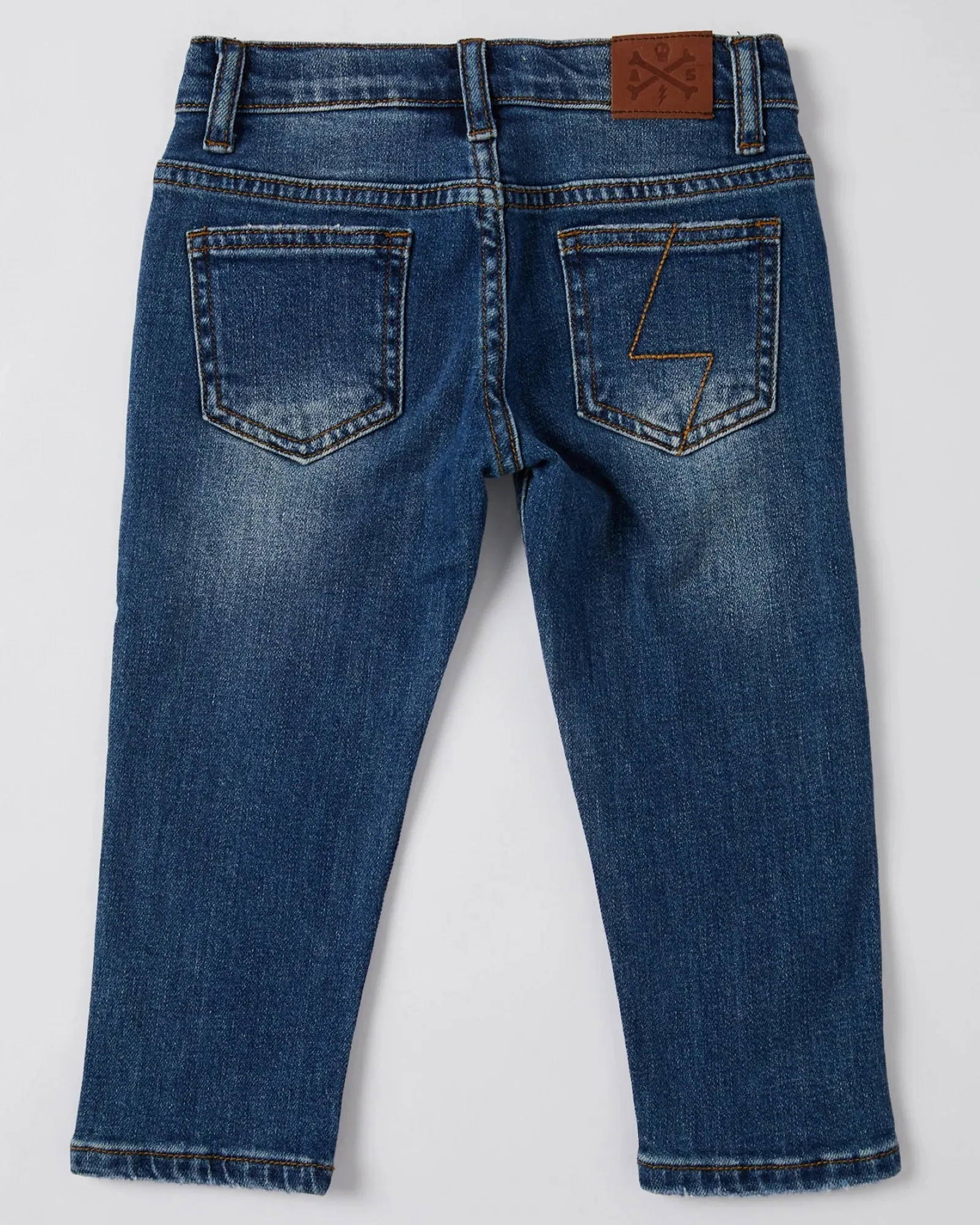 ALPHABET SOUP RELAXED JEAN MID BLUE