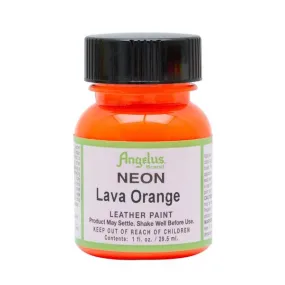 ANGELUS Leather Paint 1oz - Neon Lava Orange