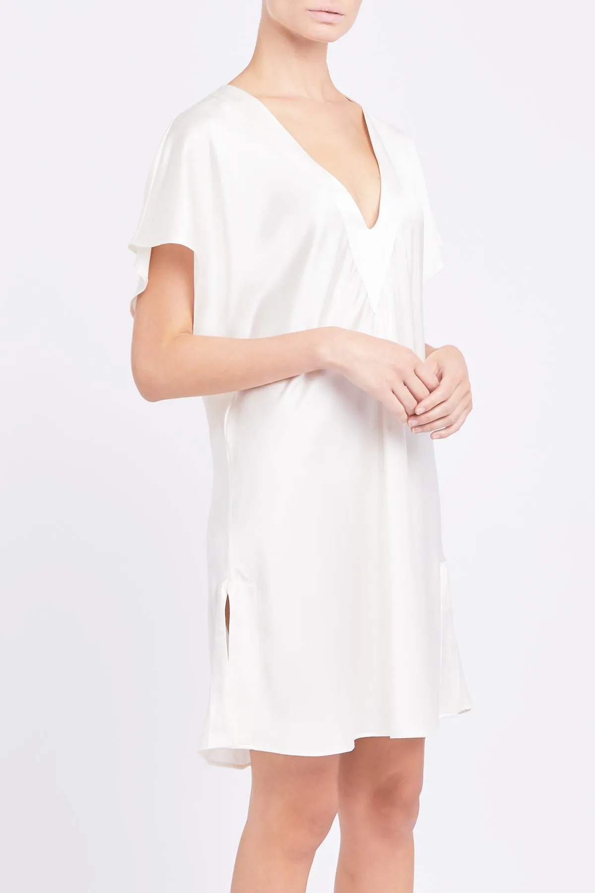 ANNIE SILK SHORT NIGHTDRESS - Archive