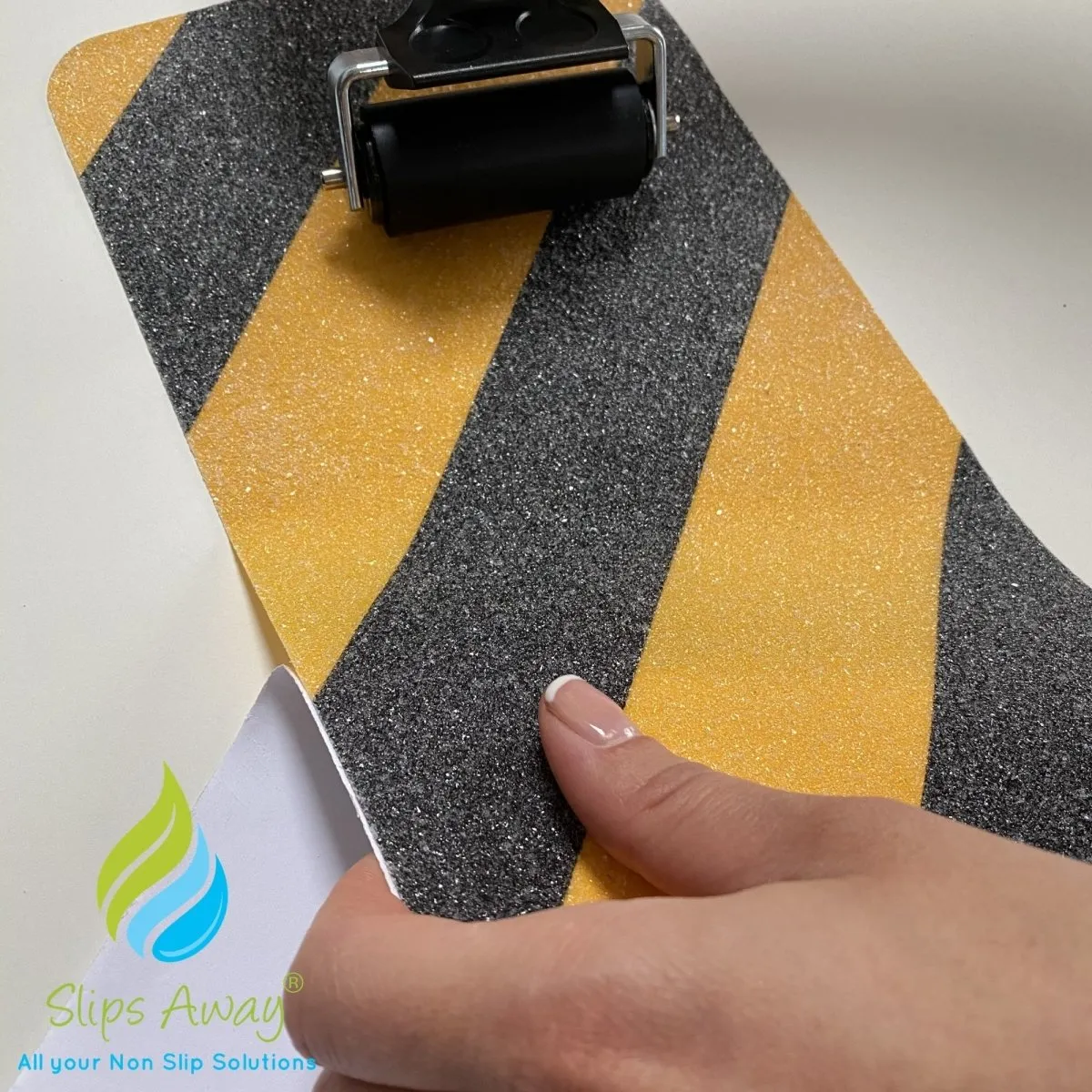 Anti Slip Hazard Warning Tape Pre Cut Sheets 24″x6″ - 10x Pack