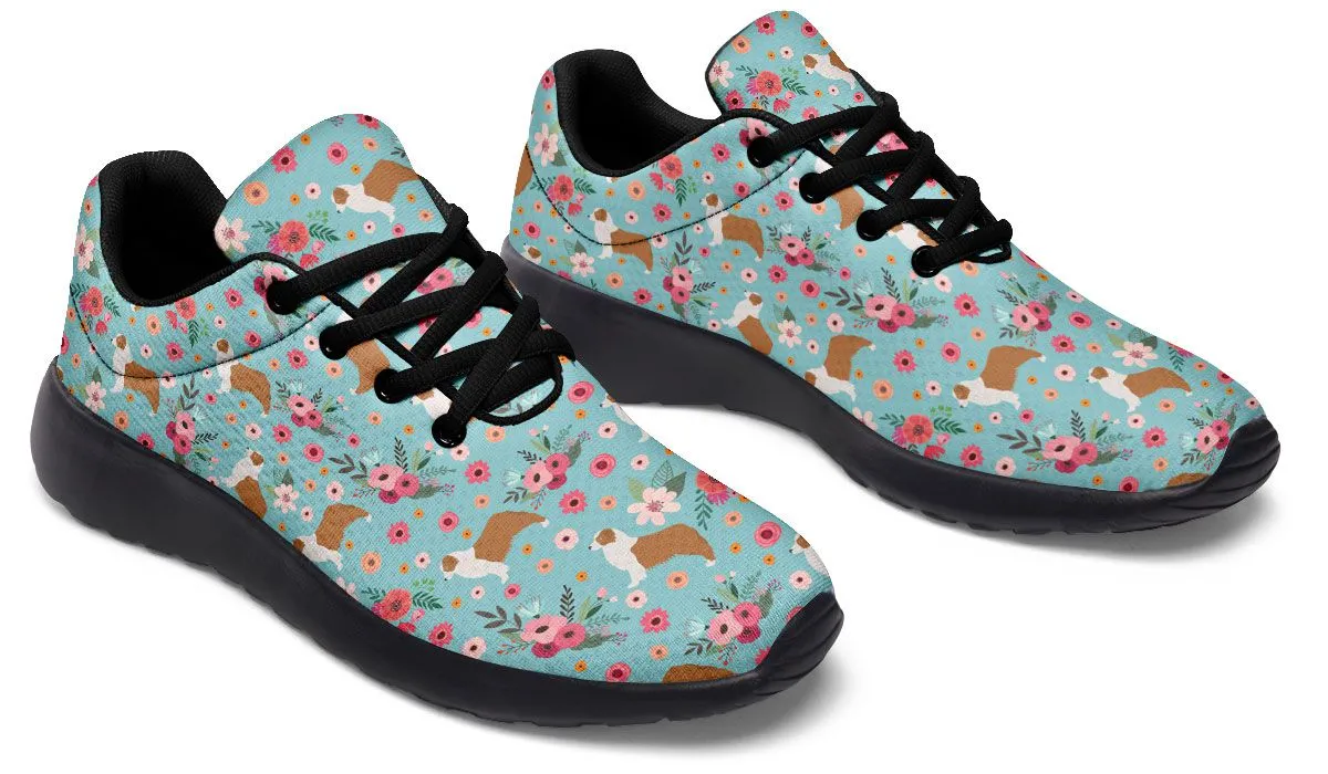 Australian Shepherd Flower Sneakers