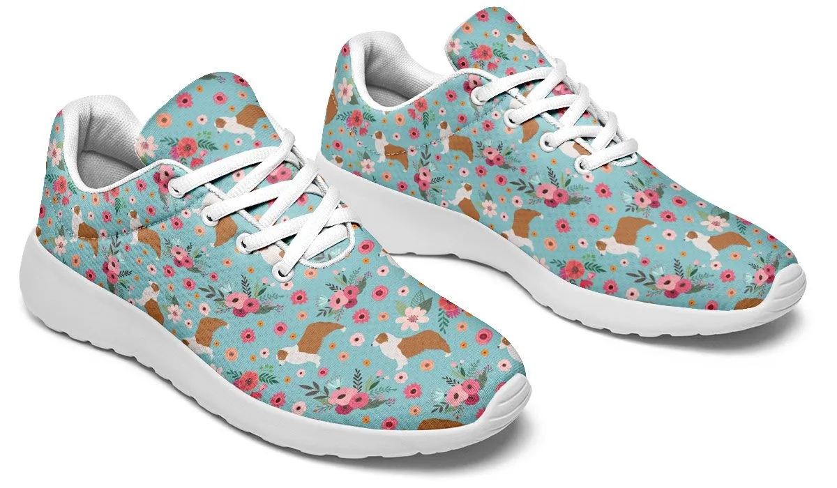 Australian Shepherd Flower Sneakers