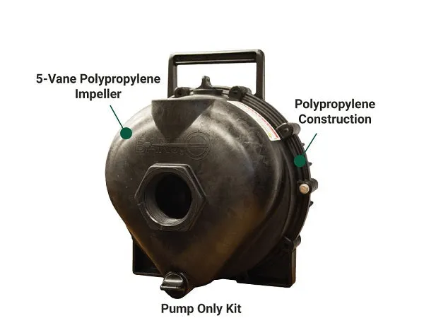 Banjo Pump (Pump Only) | 2 in. Poly 195 GPM | EPDM Seals (205PO)