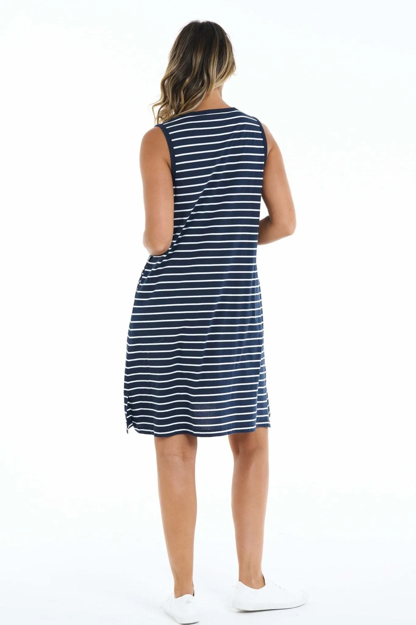 Betty Basics Summer Dress in Nautical Stripe