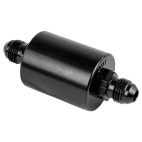 Billet Specialties In Line Fuel Filter -06 AN Ends Black