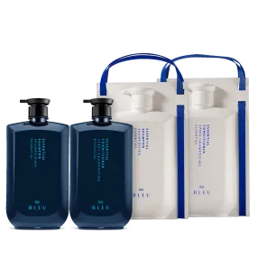 BLEU Essentials Shampoo & Conditioner Liter Set