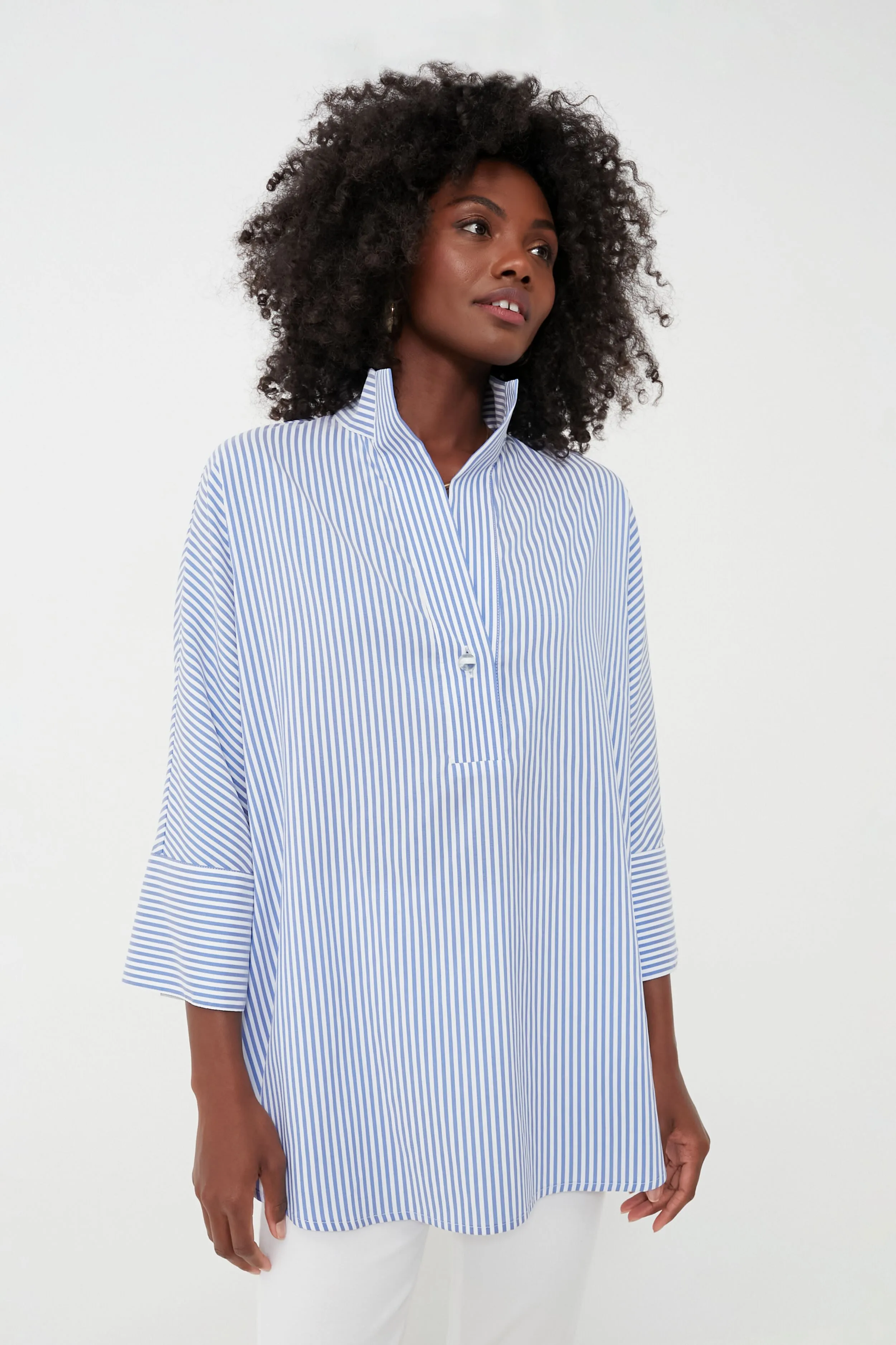 Blue Stripe Willow Blouse