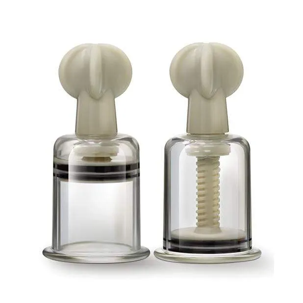 Blush Novelties - Temptasia Clit and Nipple Large Twist Suckers Set of 2 (Clear)