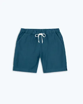 Bo Linen Drawstring Shorts - Dusk