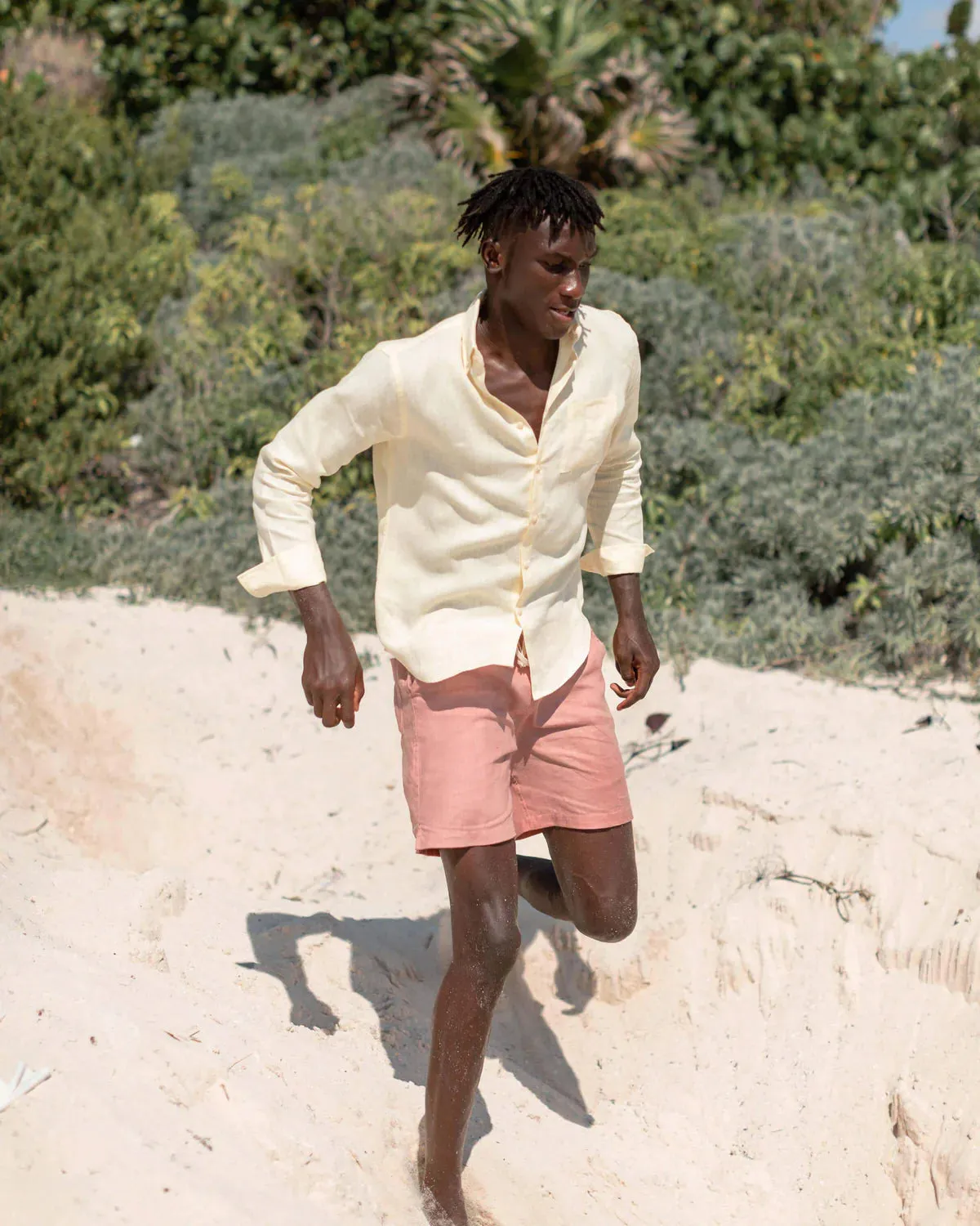 Bo Linen Drawstring Shorts - Watermelon