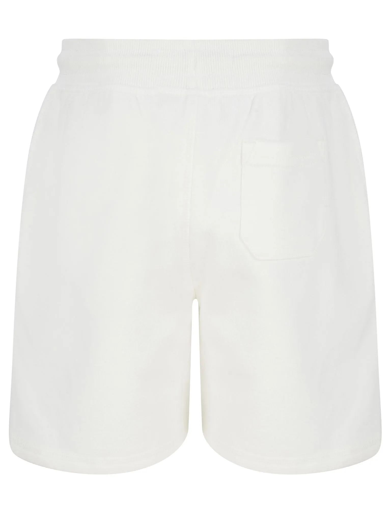 Boys Founder Short Brushback Fleece Jogger Shorts in Snow White  - Tokyo Laundry Kids