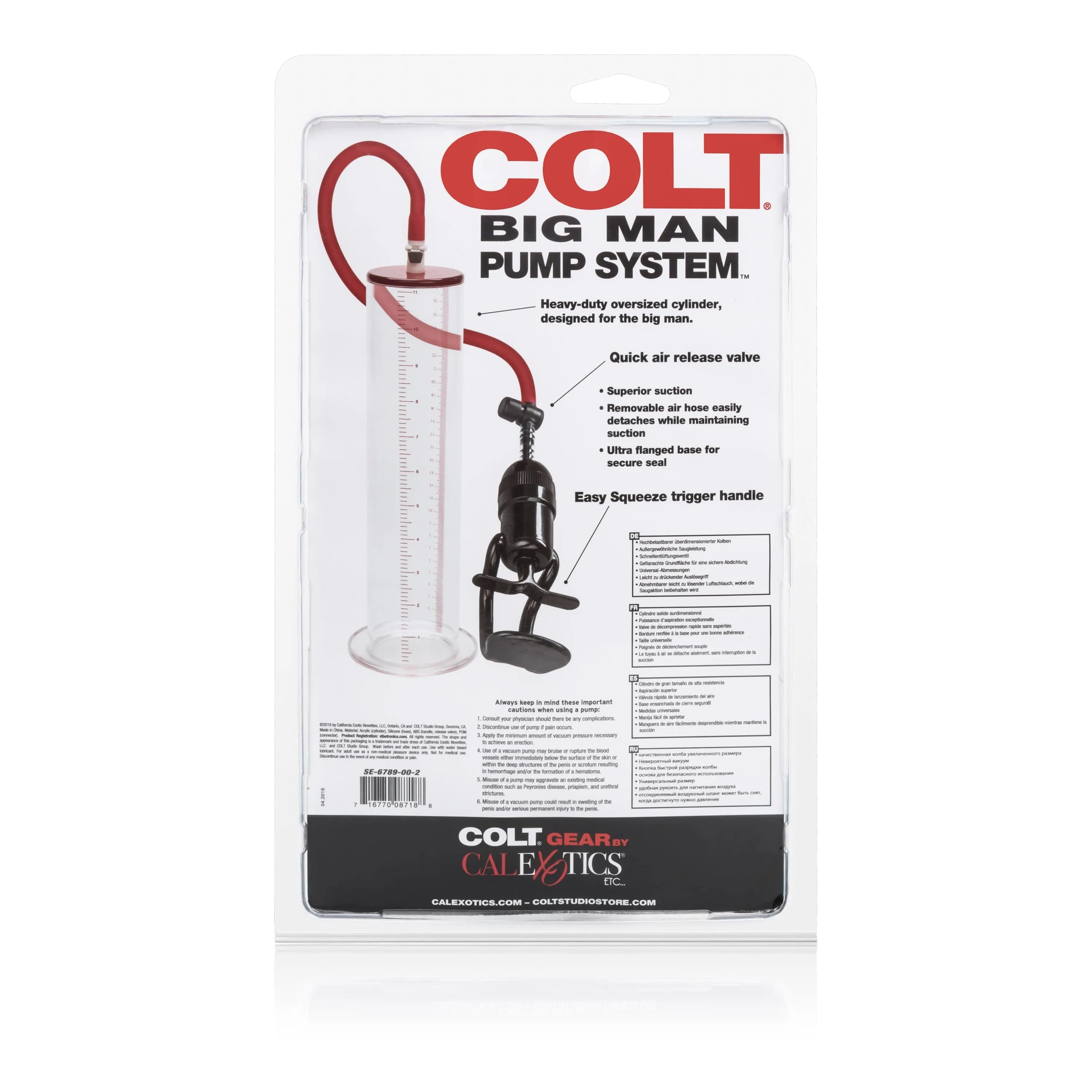 California Exotics - COLT Big Man Penis Pump System (Clear)