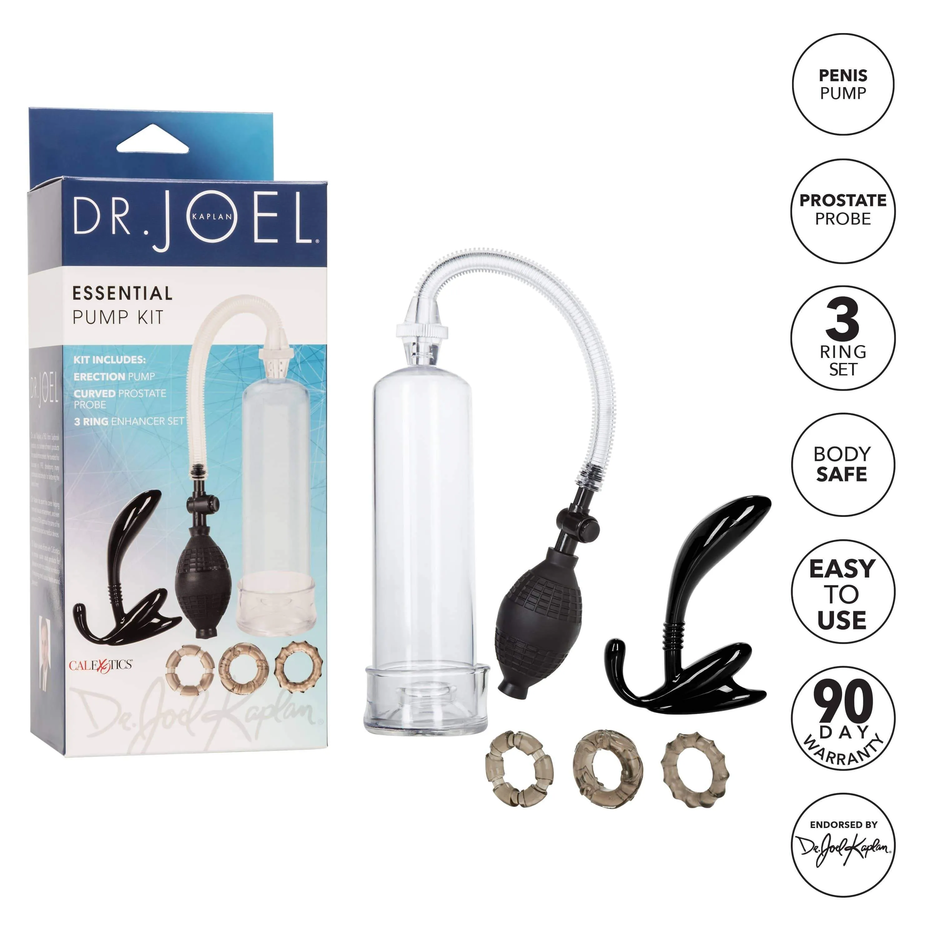 California Exotics - Dr Joel Kaplan Essential Penis Pump Kit (Clear)