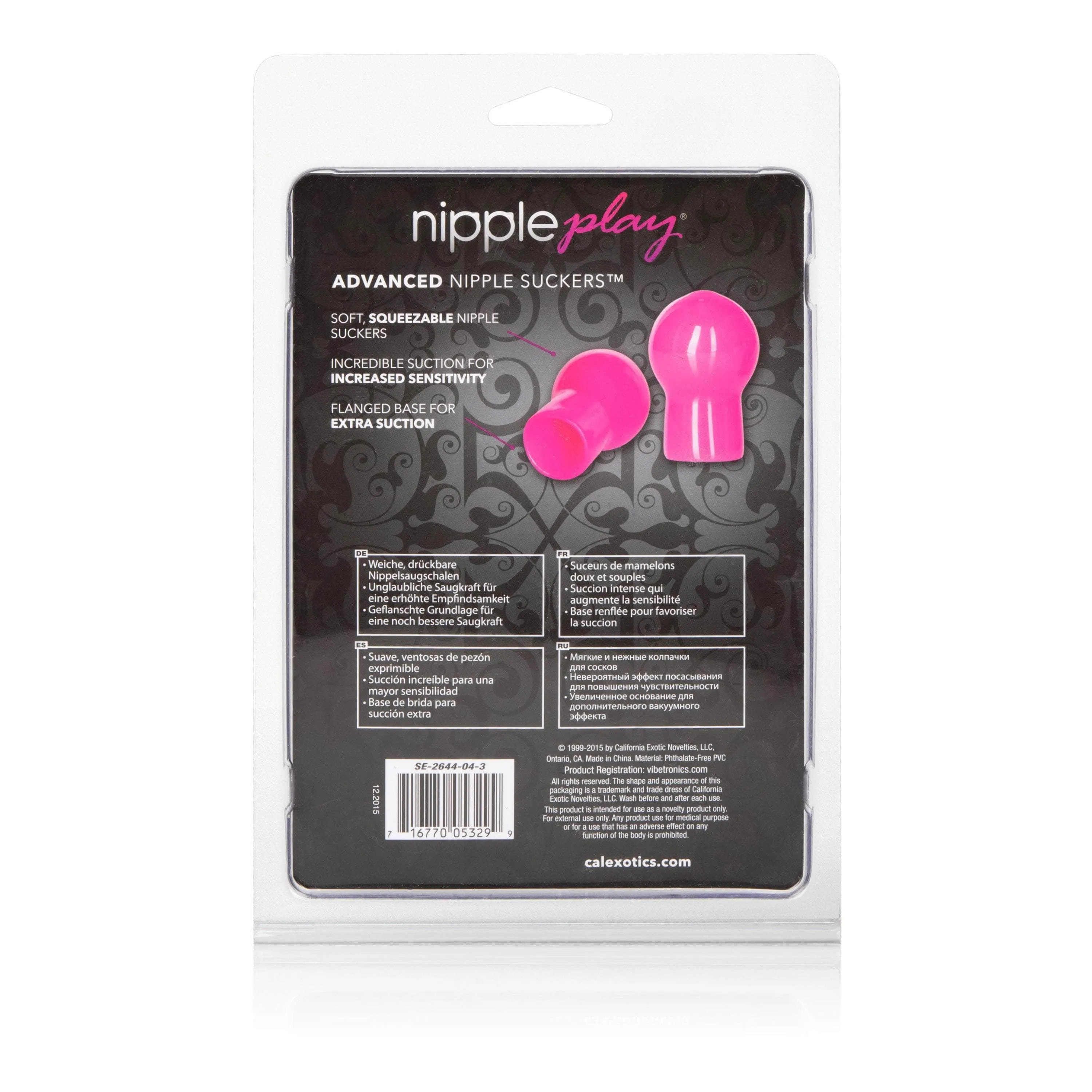 California Exotics - Nipple Play Advanced Nipple Suckers (Pink)