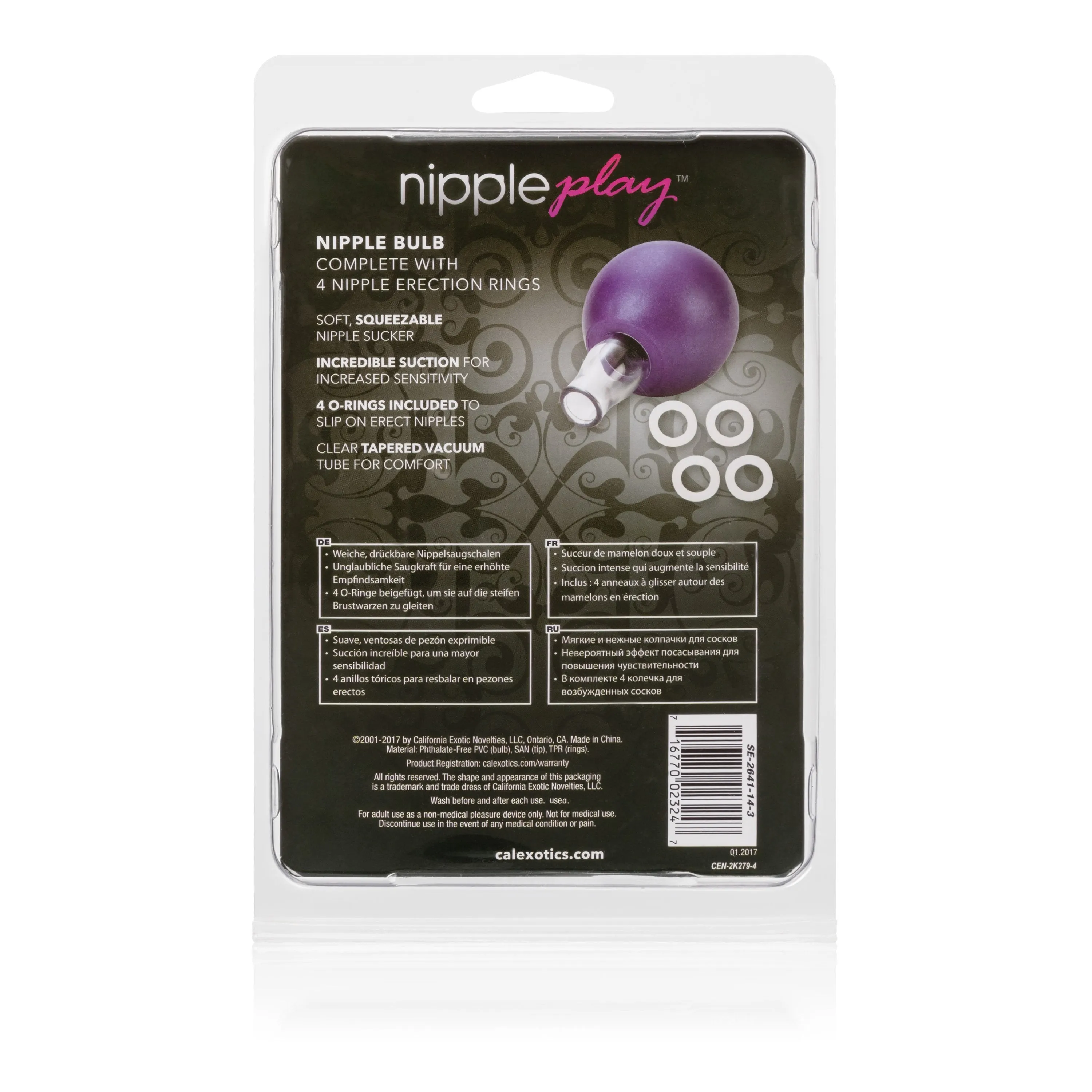 California Exotics - Nipple Play Nipple Bulb Pump (Purple)