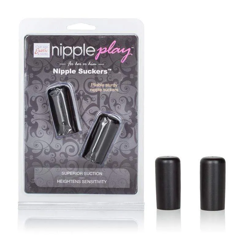 California Exotics - Nipple Play Silicone Nipple Suckers (Black)