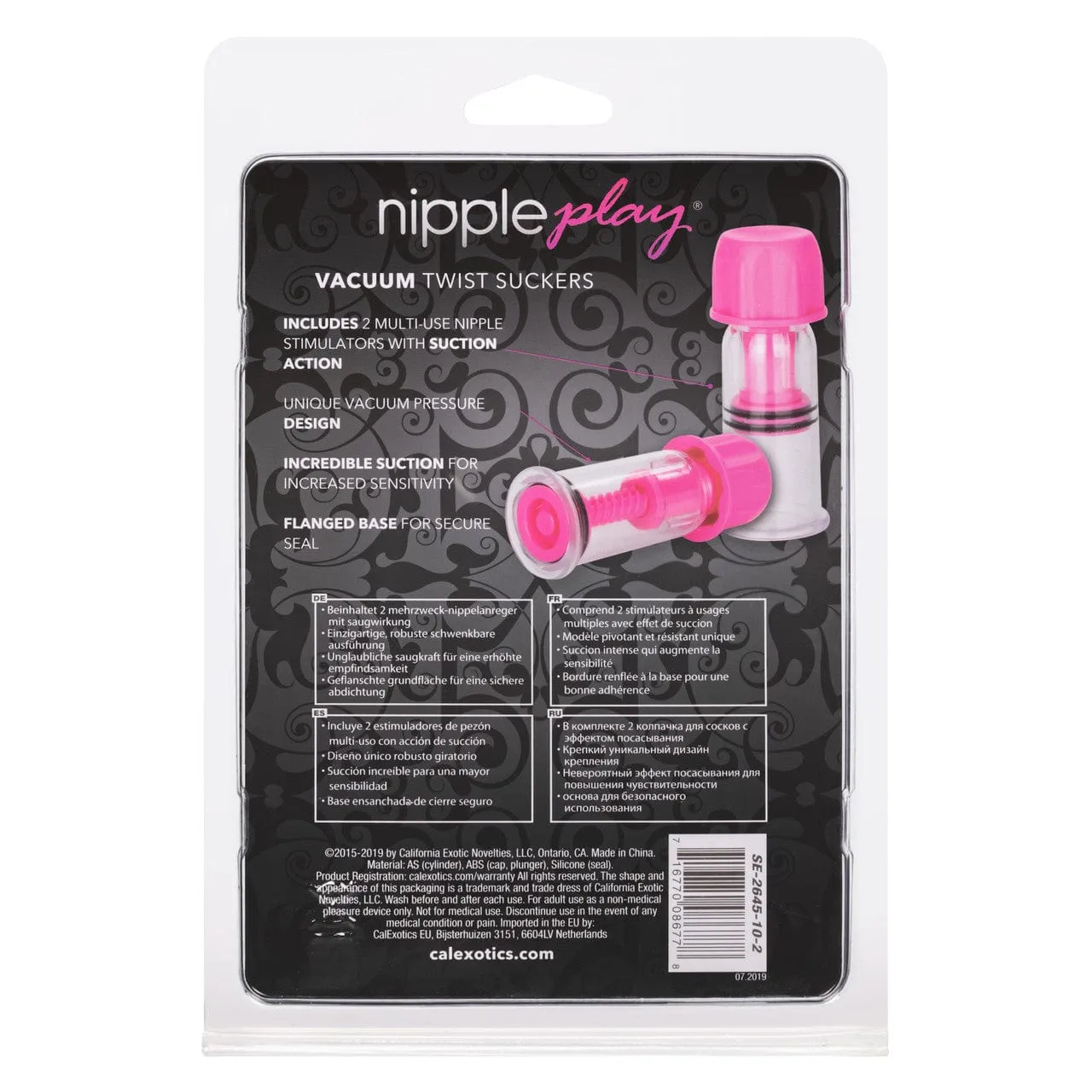 California Exotics - Nipple Play Vacuum Twist Suckers