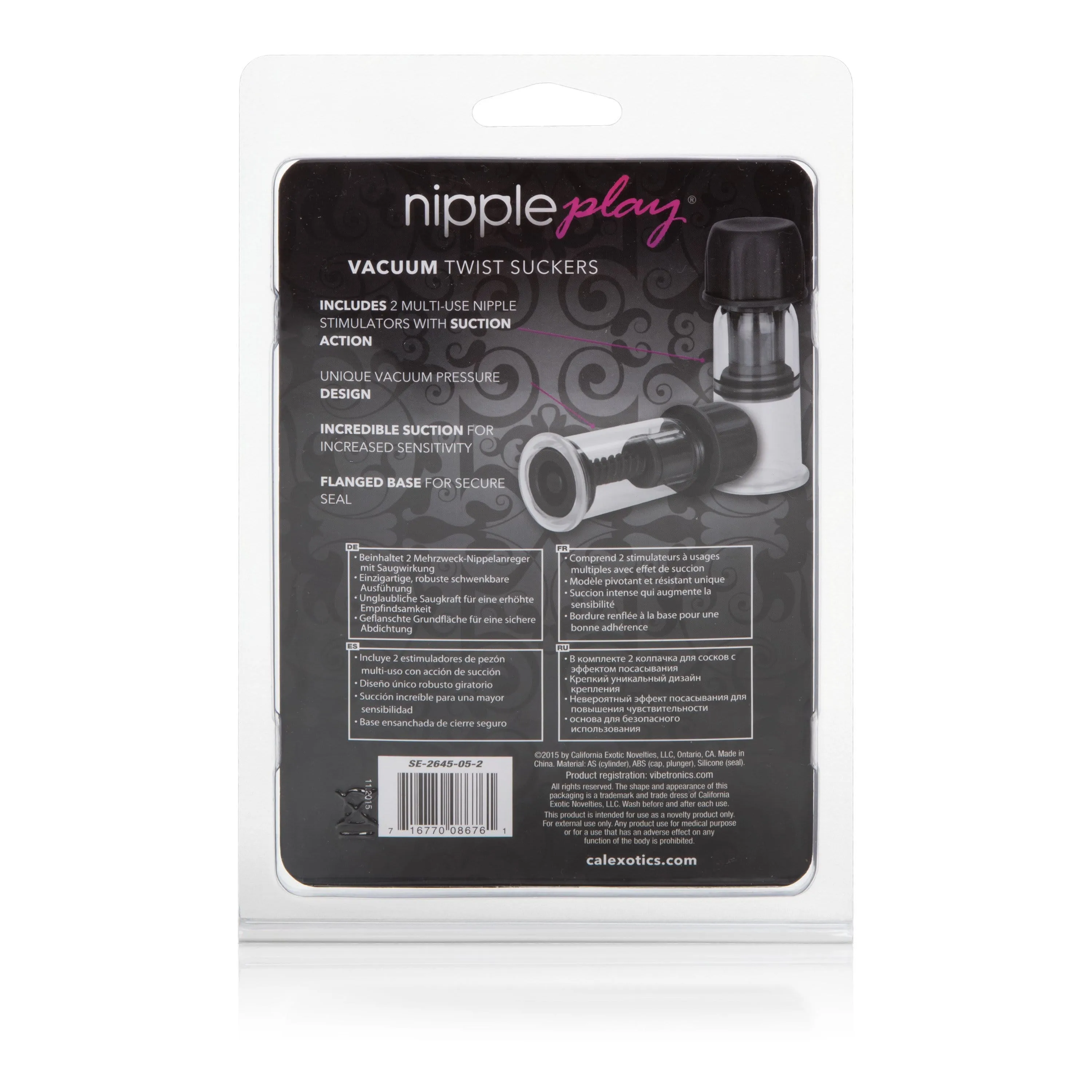 California Exotics - Nipple Play Vacuum Twist Suckers