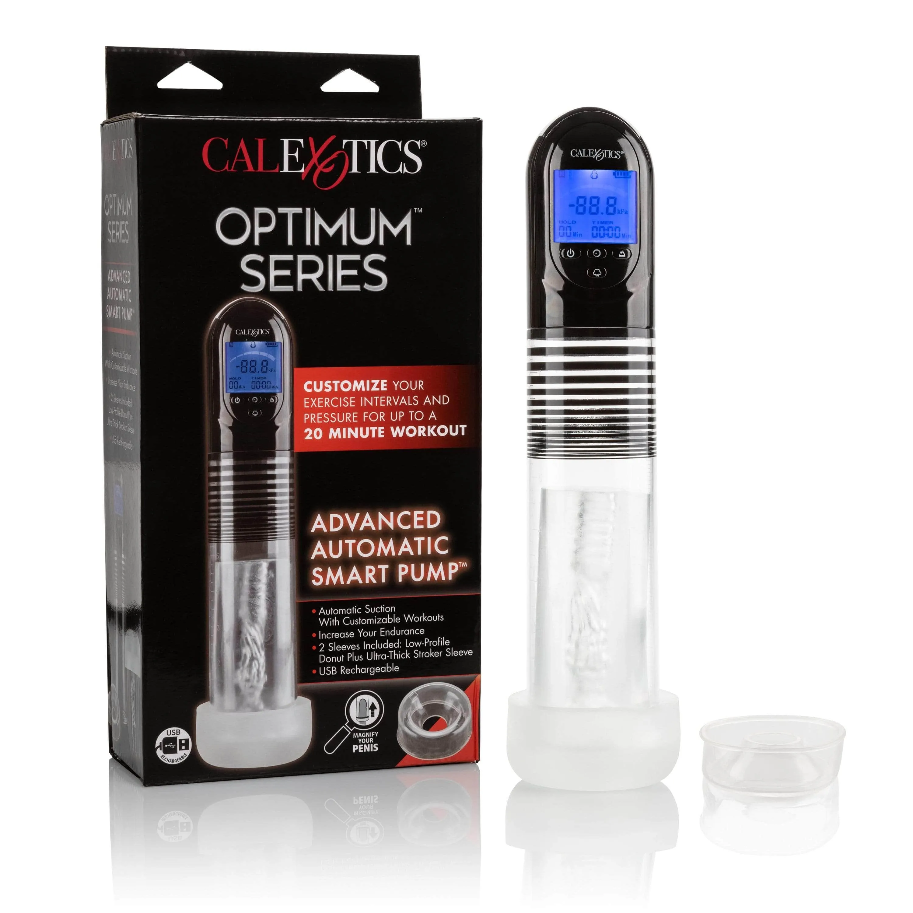 California Exotics - Optimum Series Advanced Automatic Smart Penis Pump (Clear)