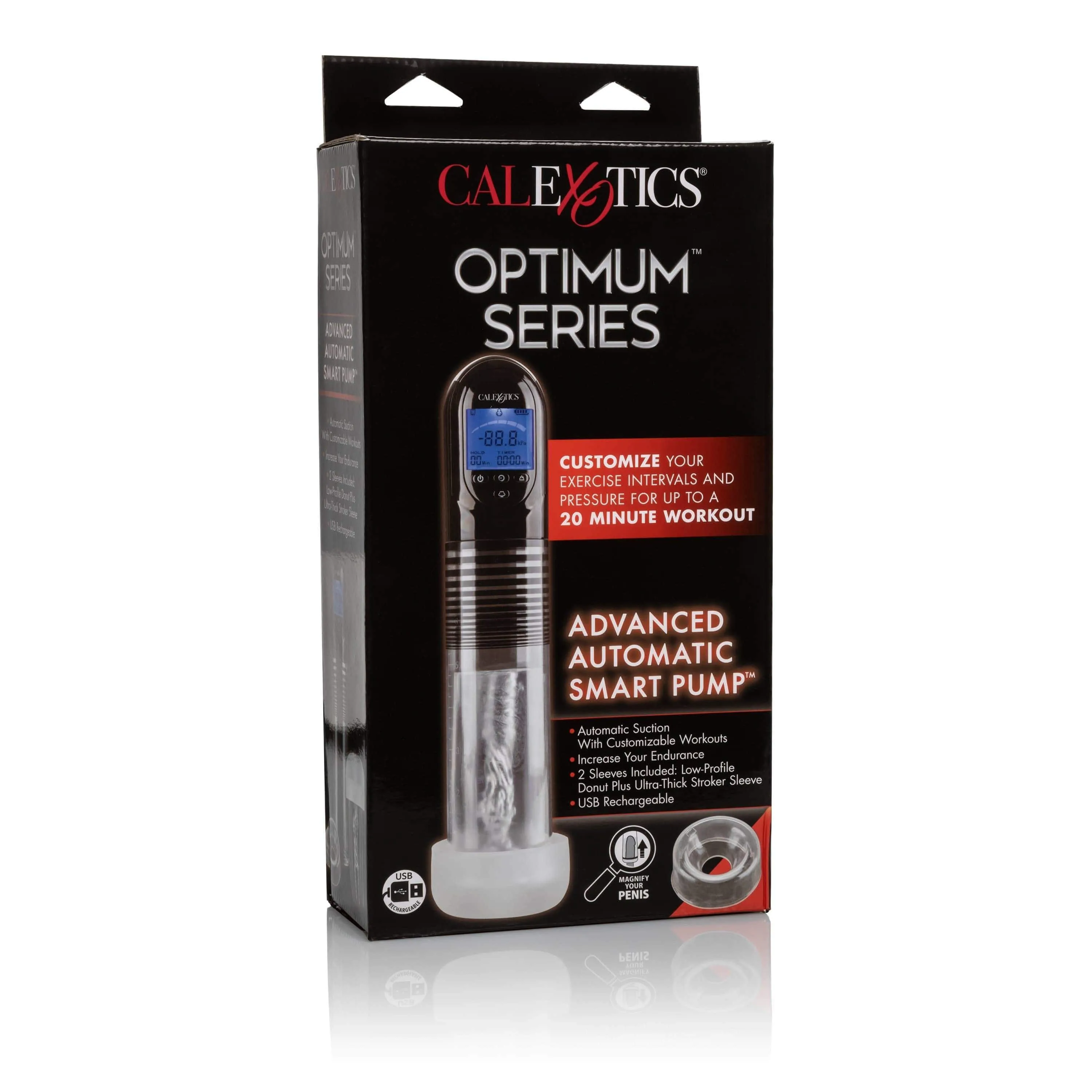 California Exotics - Optimum Series Advanced Automatic Smart Penis Pump (Clear)