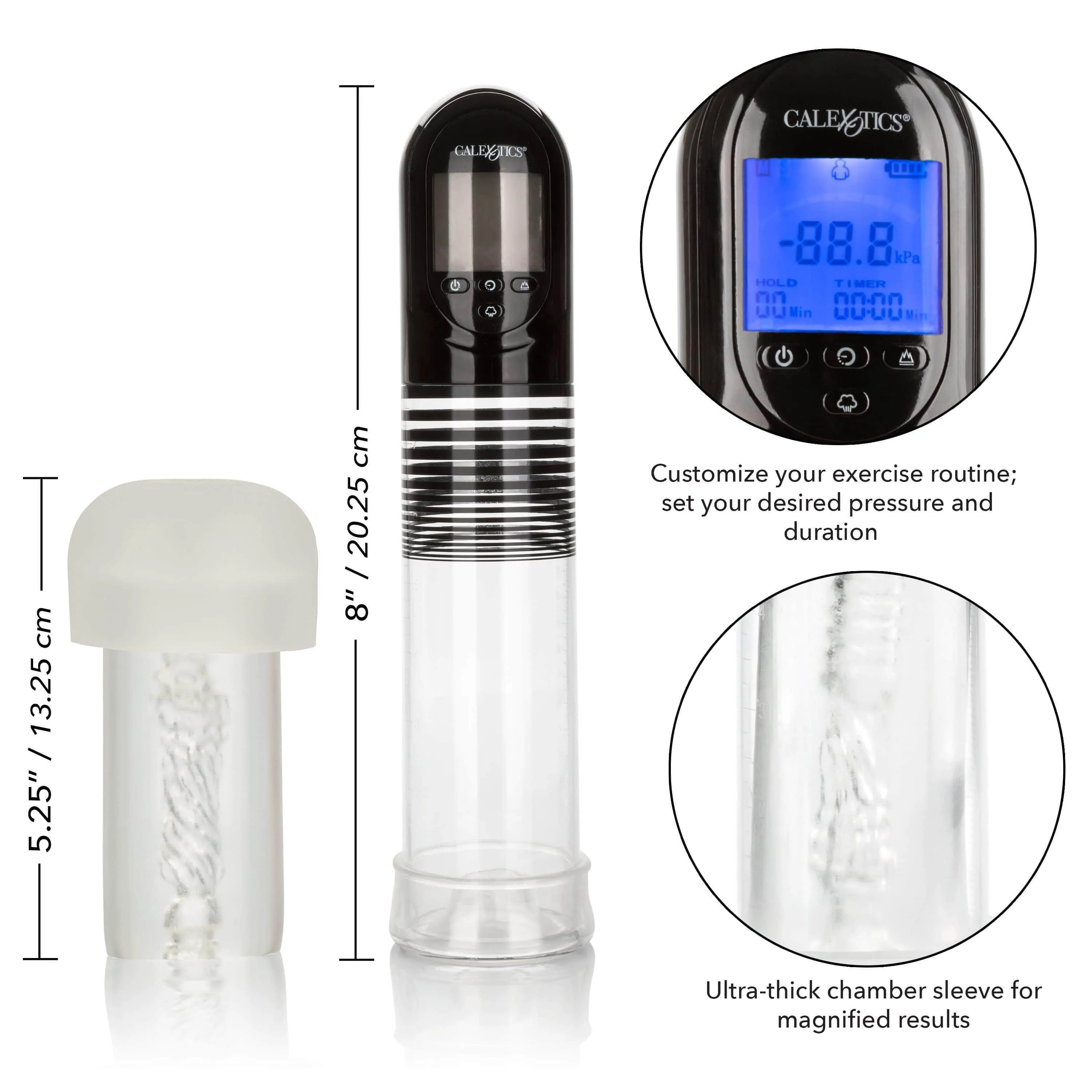 California Exotics - Optimum Series Advanced Automatic Smart Penis Pump (Clear)