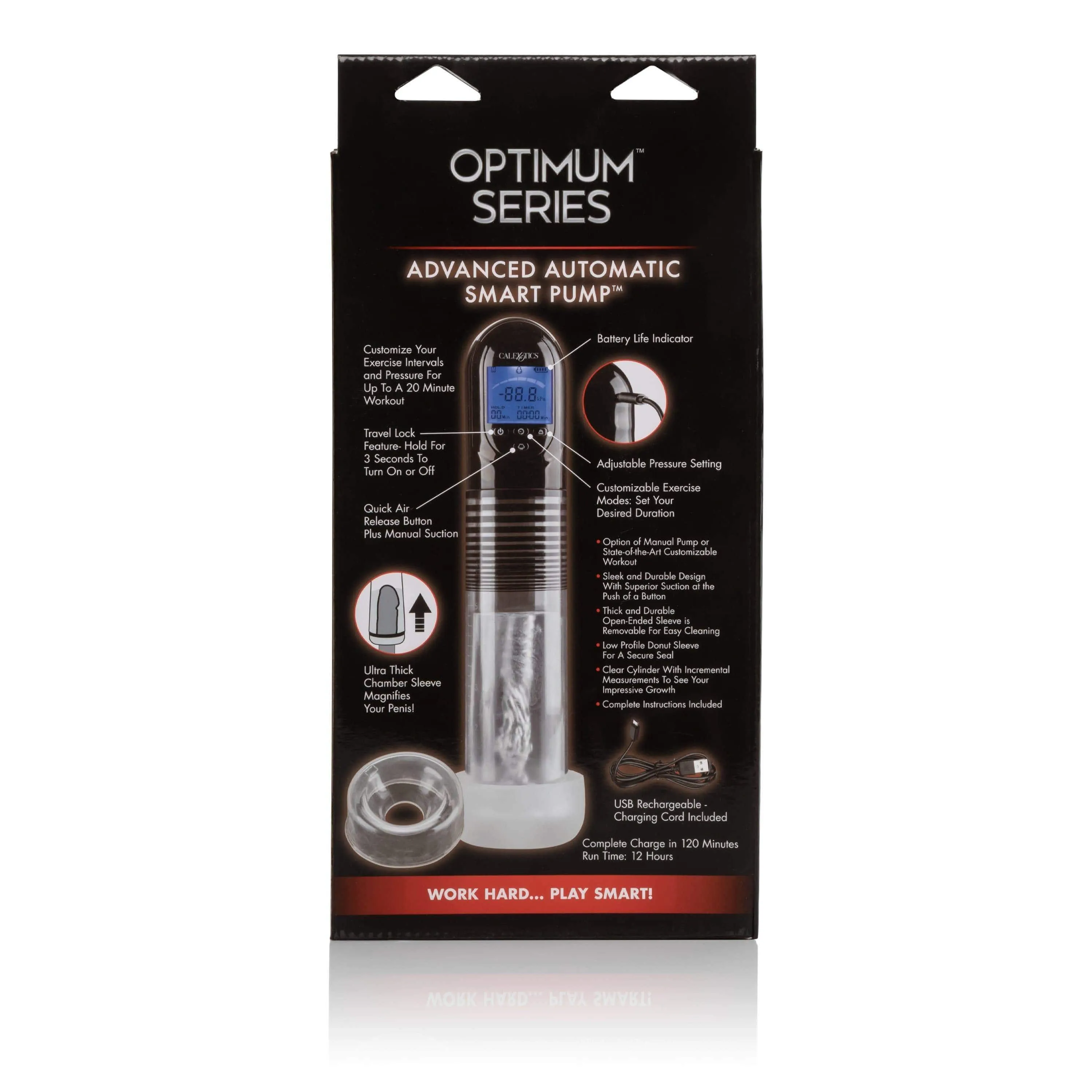 California Exotics - Optimum Series Advanced Automatic Smart Penis Pump (Clear)