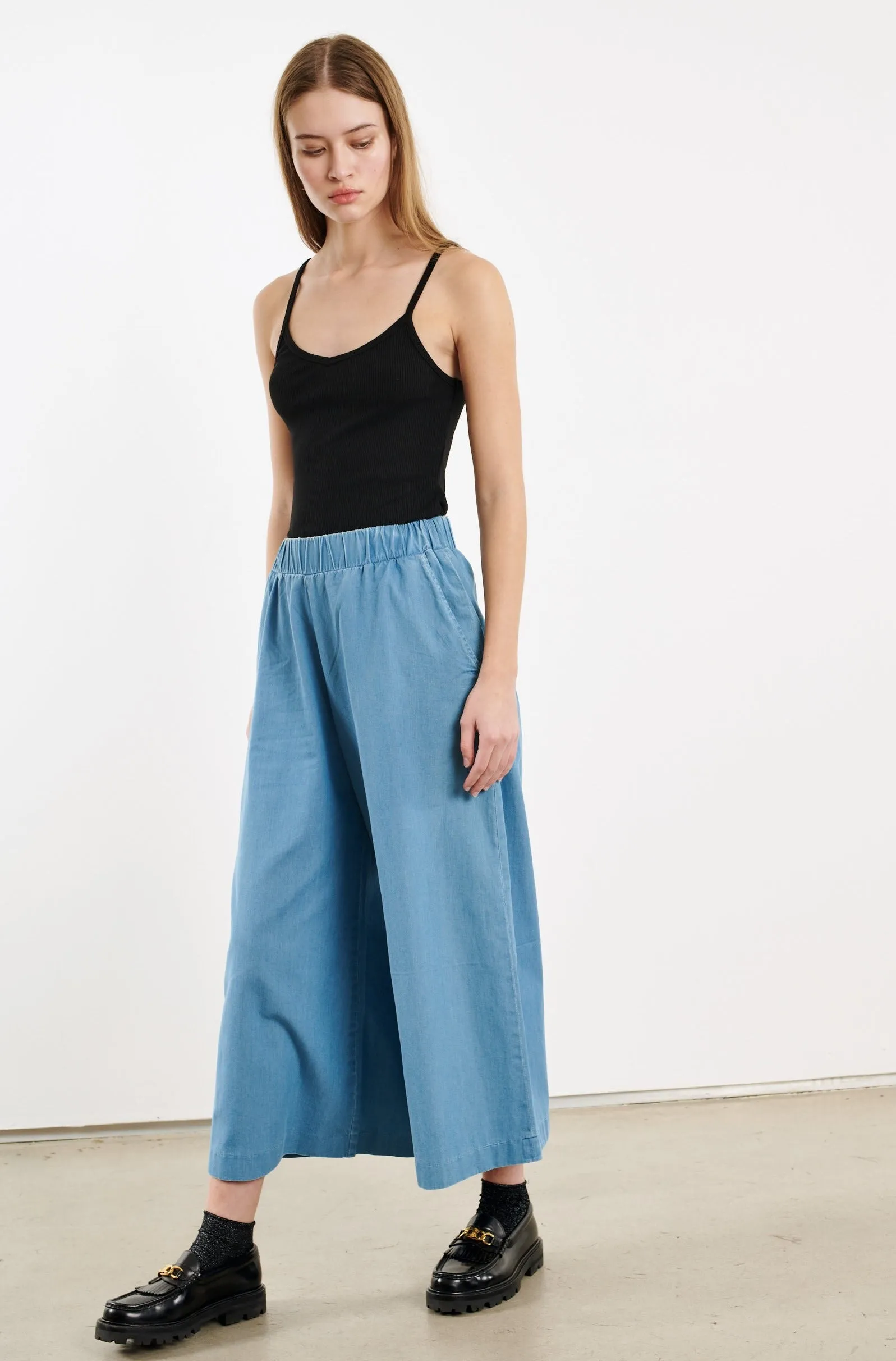 Chambray Culotte