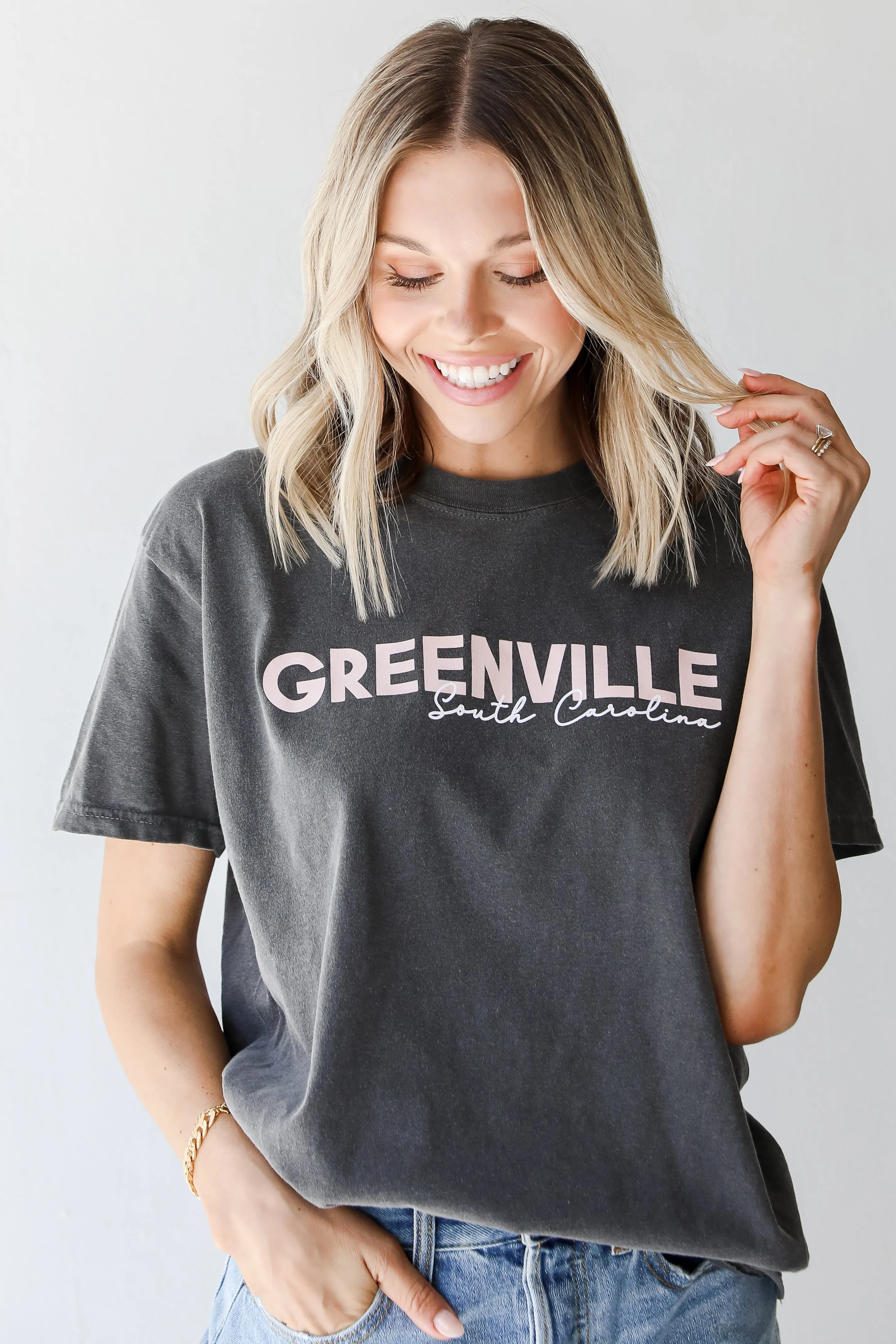 Charcoal Greenville South Carolina Tee