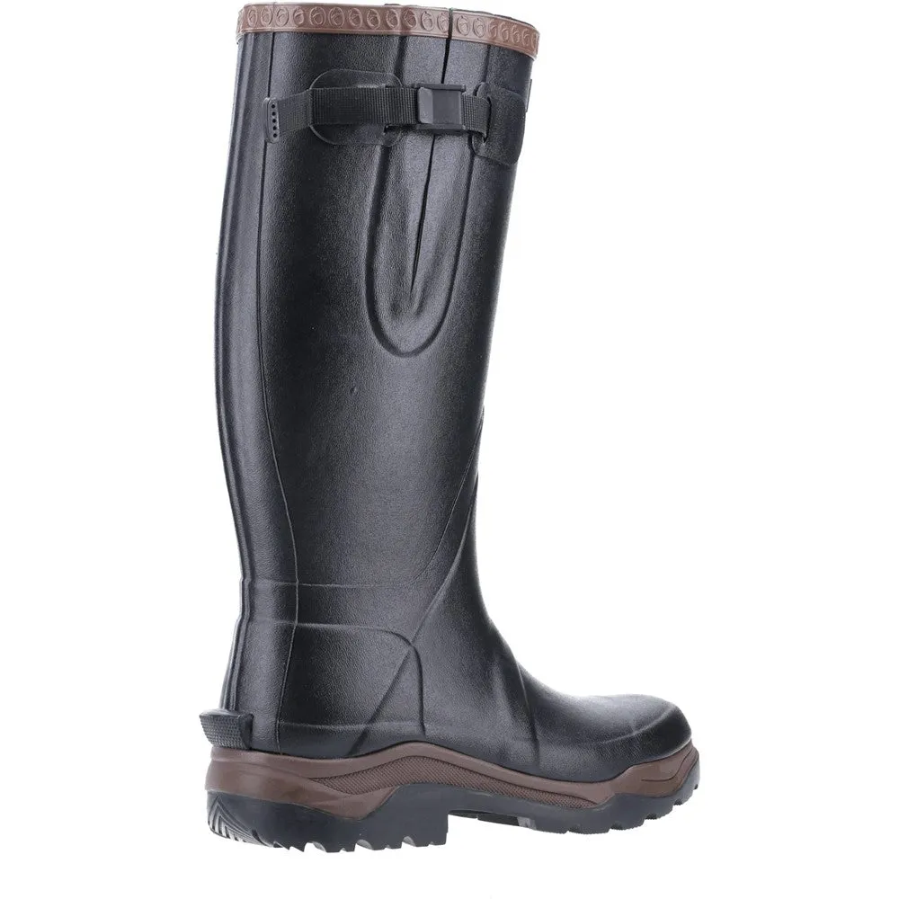 Compass Neoprene Rubber Wellingtons Black