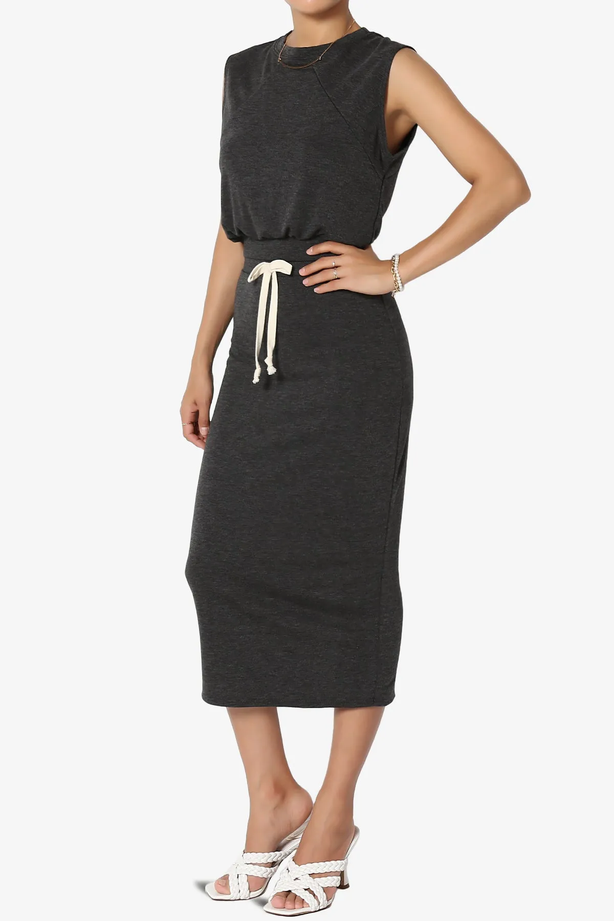 Discreet Crop Tank Top & Midi Skirt SET