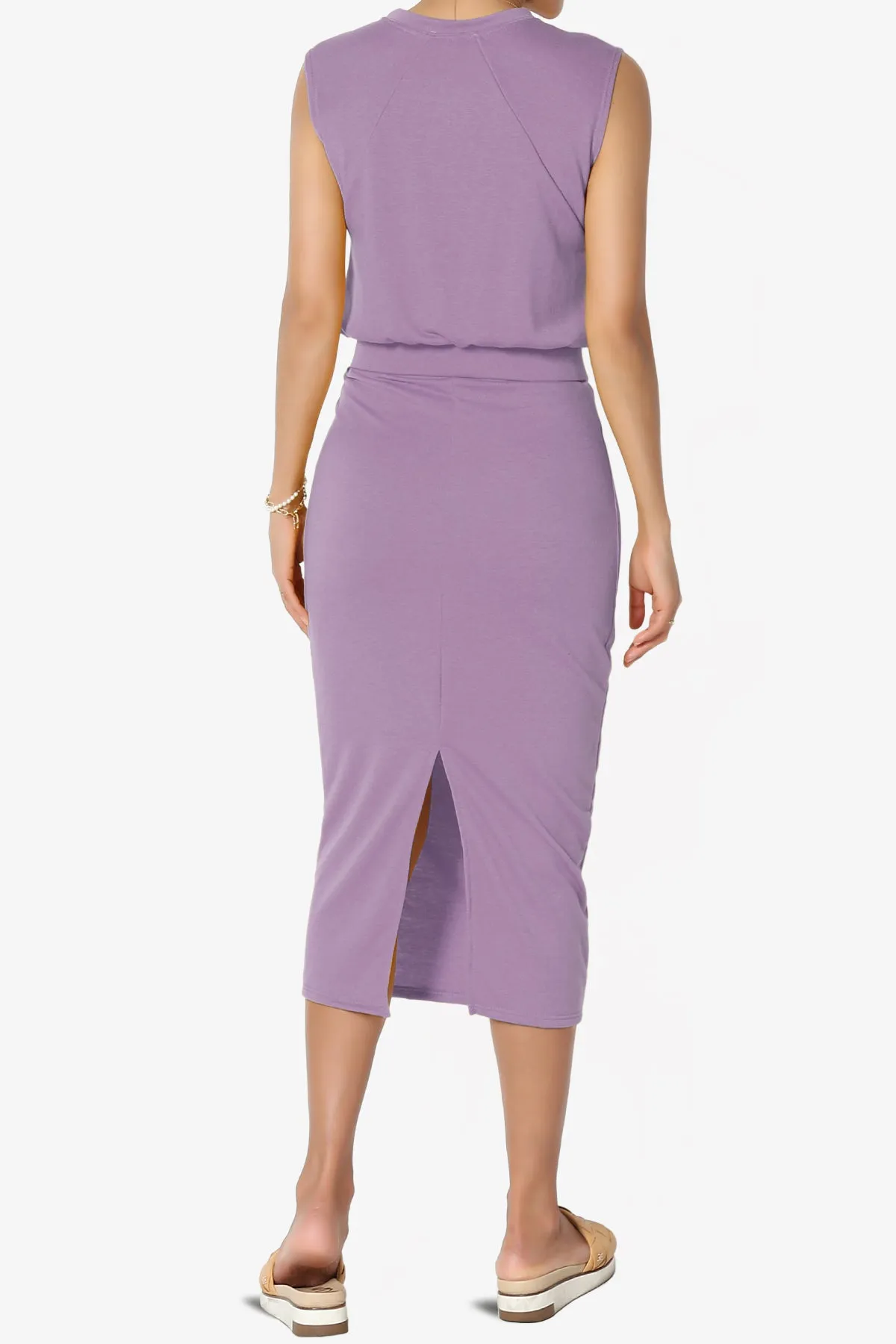 Discreet Crop Tank Top & Midi Skirt SET