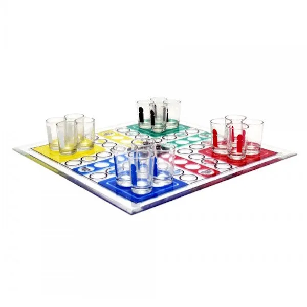 Drinking Ludo Game (With Shot Glasses) Party Game