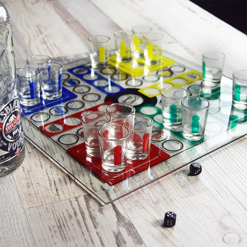 Drinking Ludo Game (With Shot Glasses) Party Game