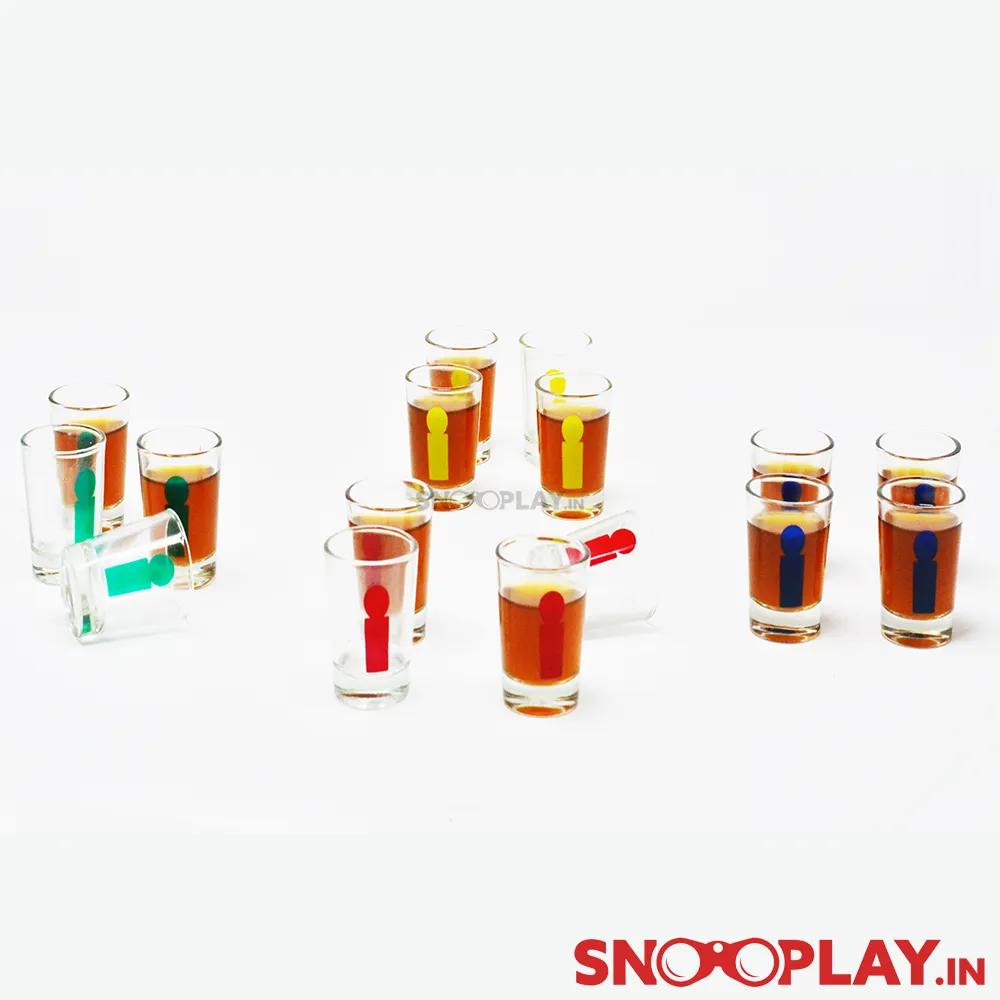 Drinking Ludo Game (With Shot Glasses) Party Game