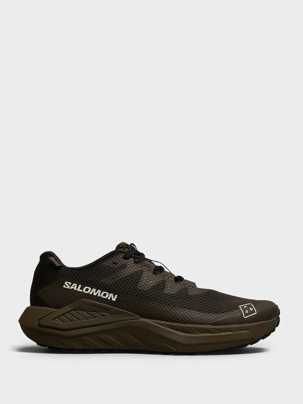 DRX Defy Gravel PNS x Salomon Sneakers in Earth Brown, Wren and Dark Navy