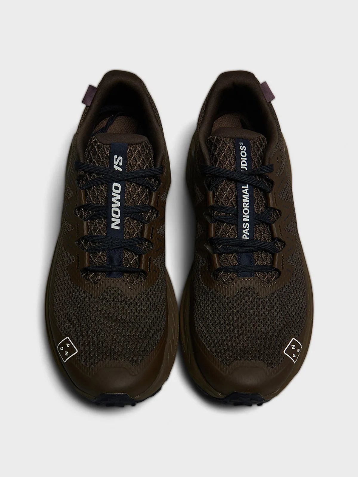 DRX Defy Gravel PNS x Salomon Sneakers in Earth Brown, Wren and Dark Navy