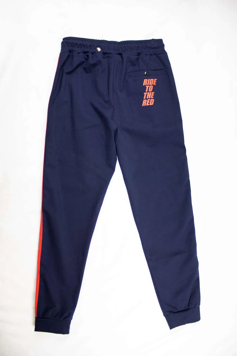 Ducati Navy Trackpants Red Stripe