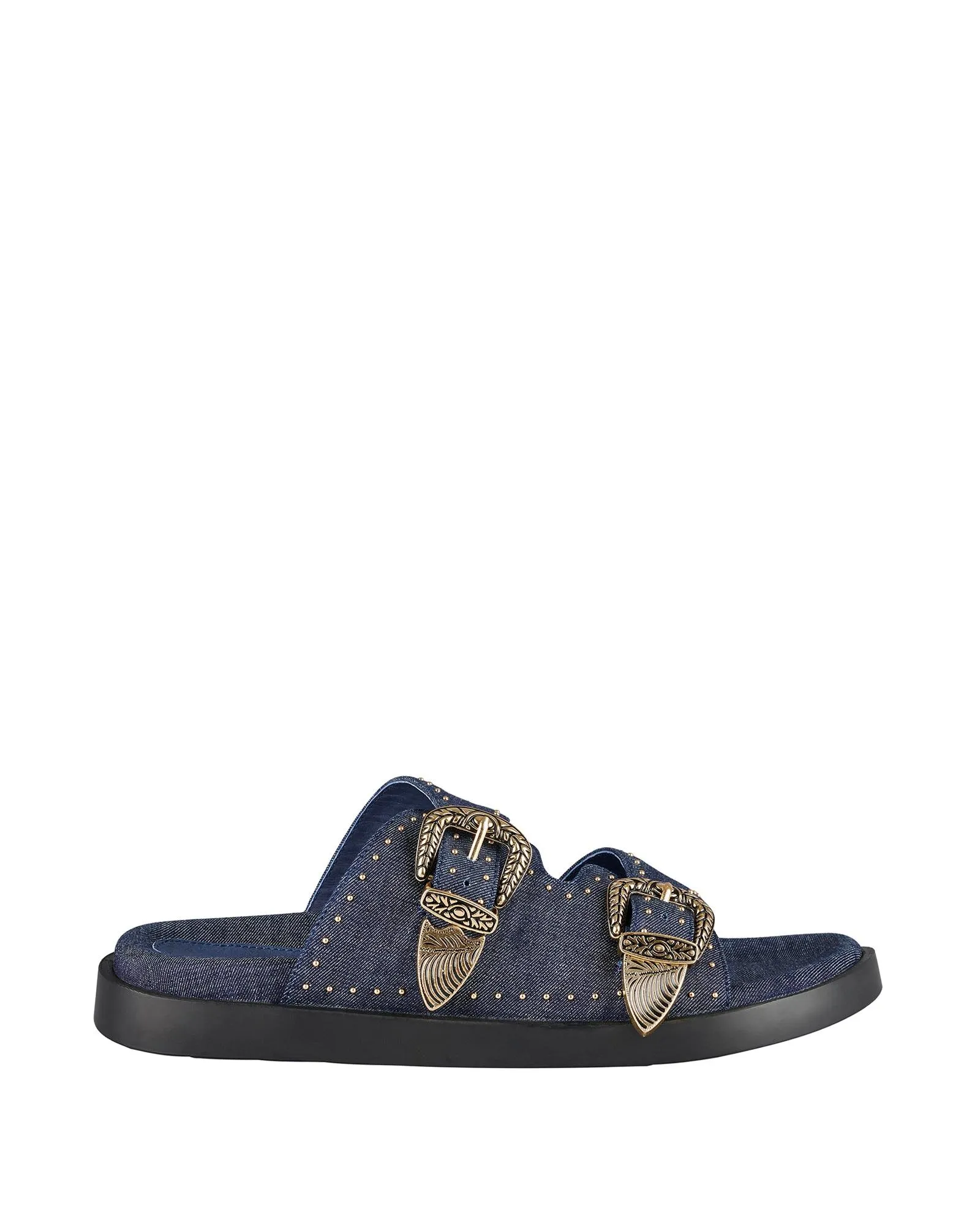 Eastwood Stud Footbed Denim / Gold