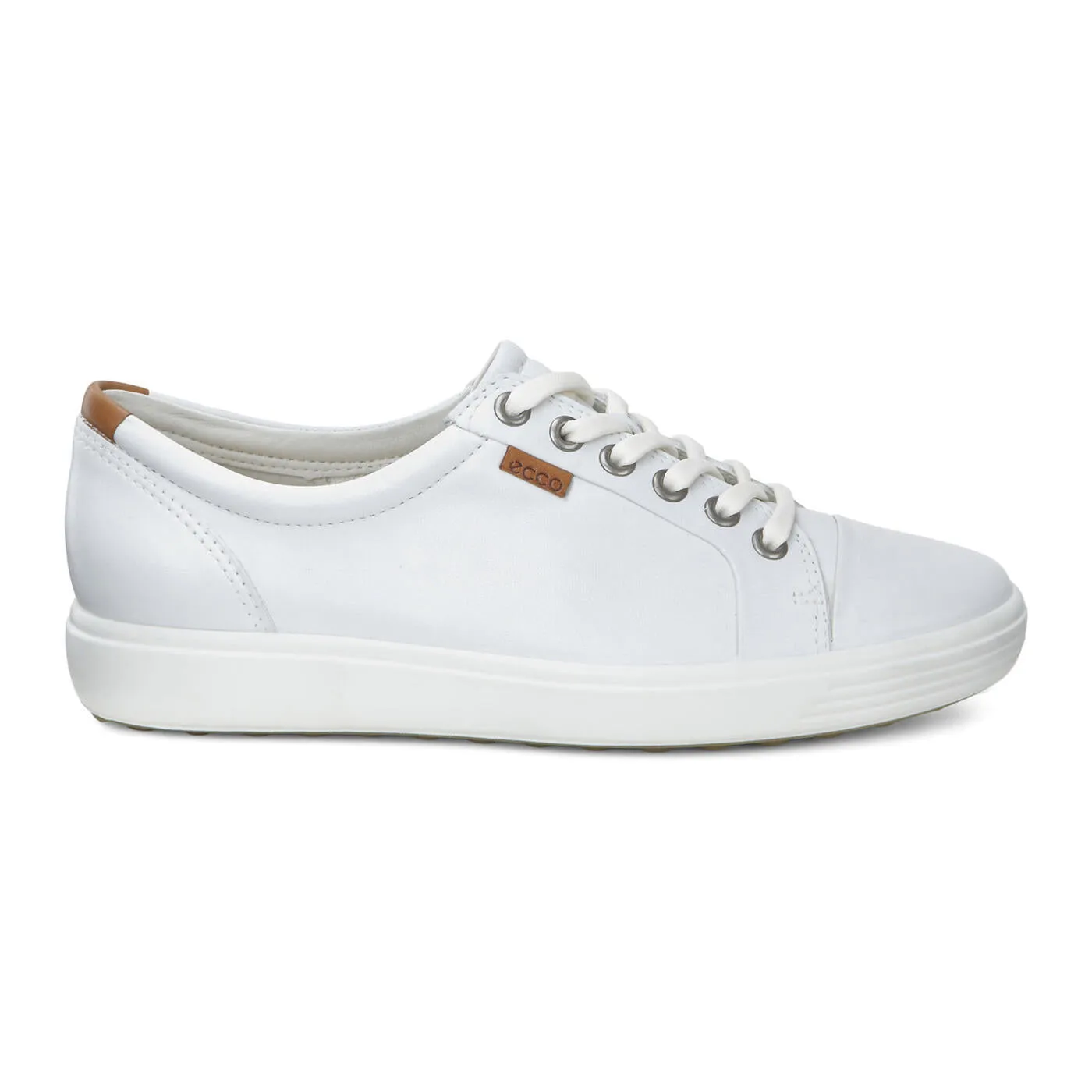 Ecco Women's Soft 7 Sneaker in White Droid