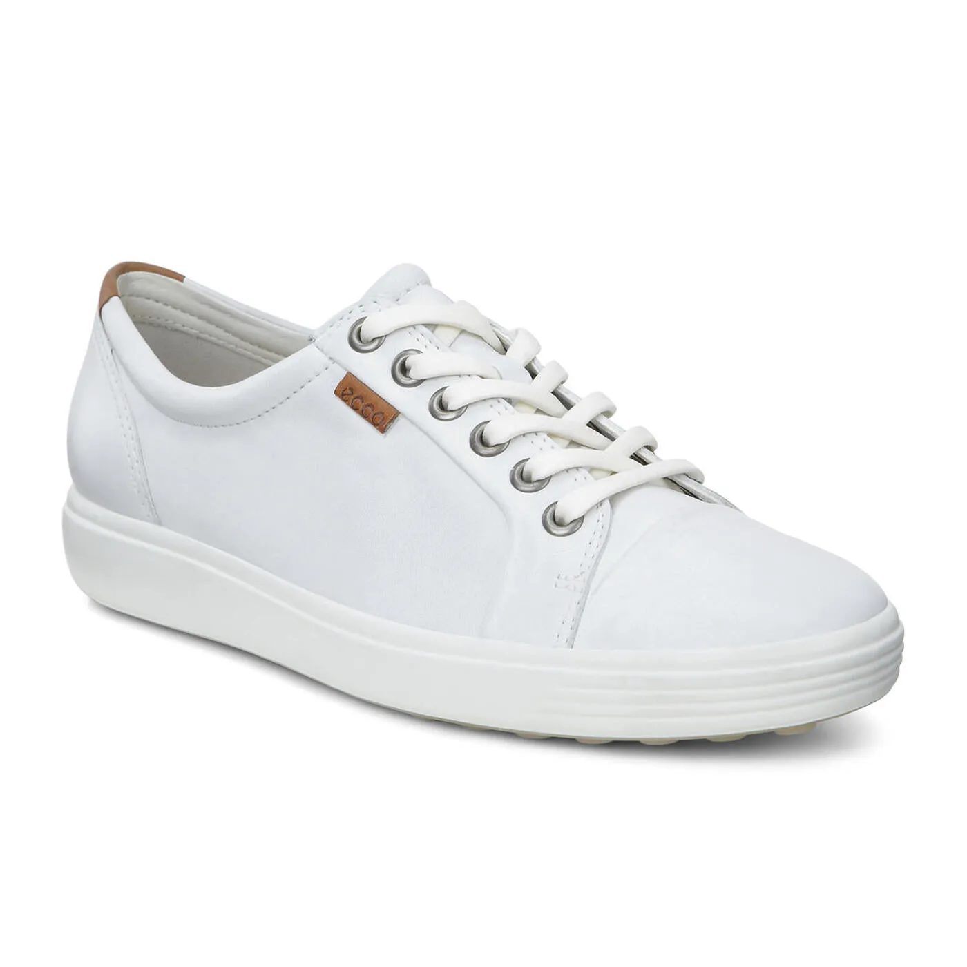 Ecco Women's Soft 7 Sneaker in White Droid