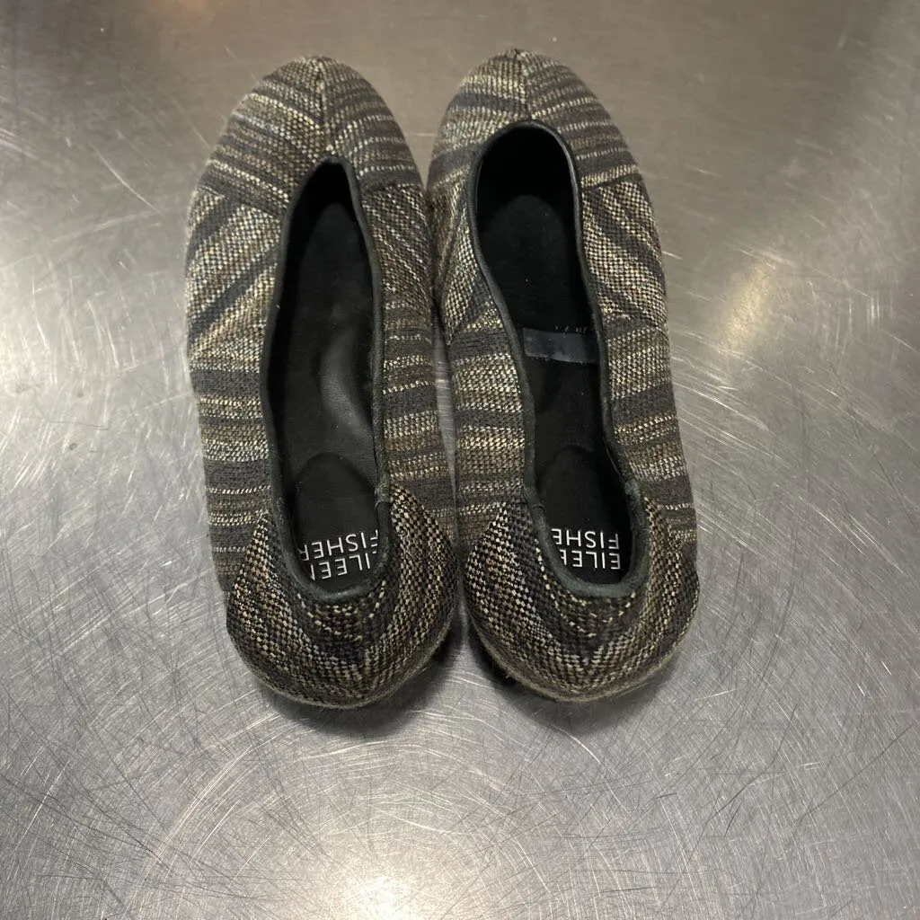 Eileen Fisher woven leather flats 7