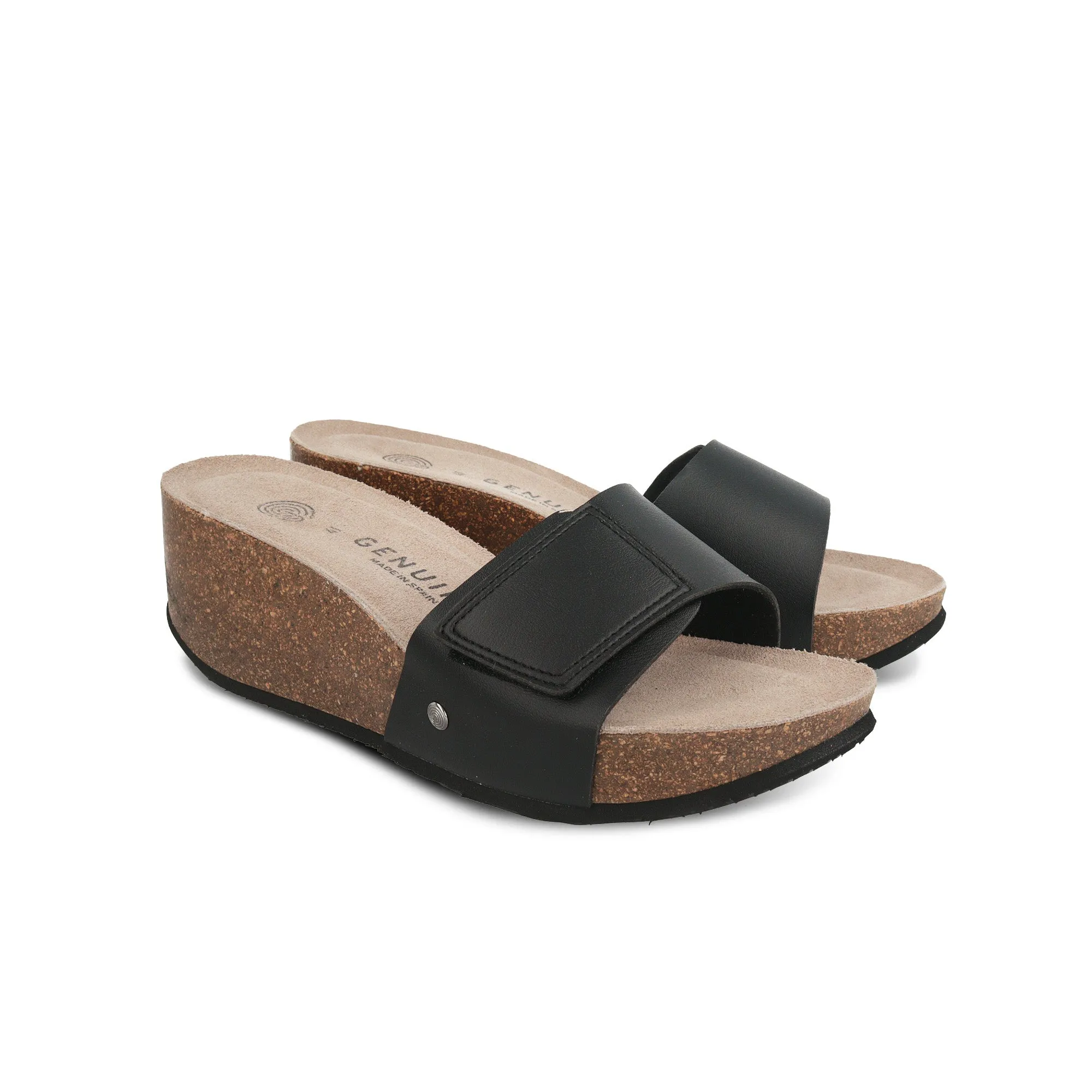 Elche Mat Black Sandals