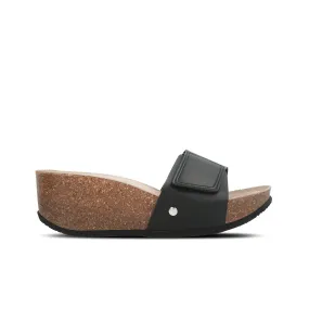 Elche Mat Black Sandals